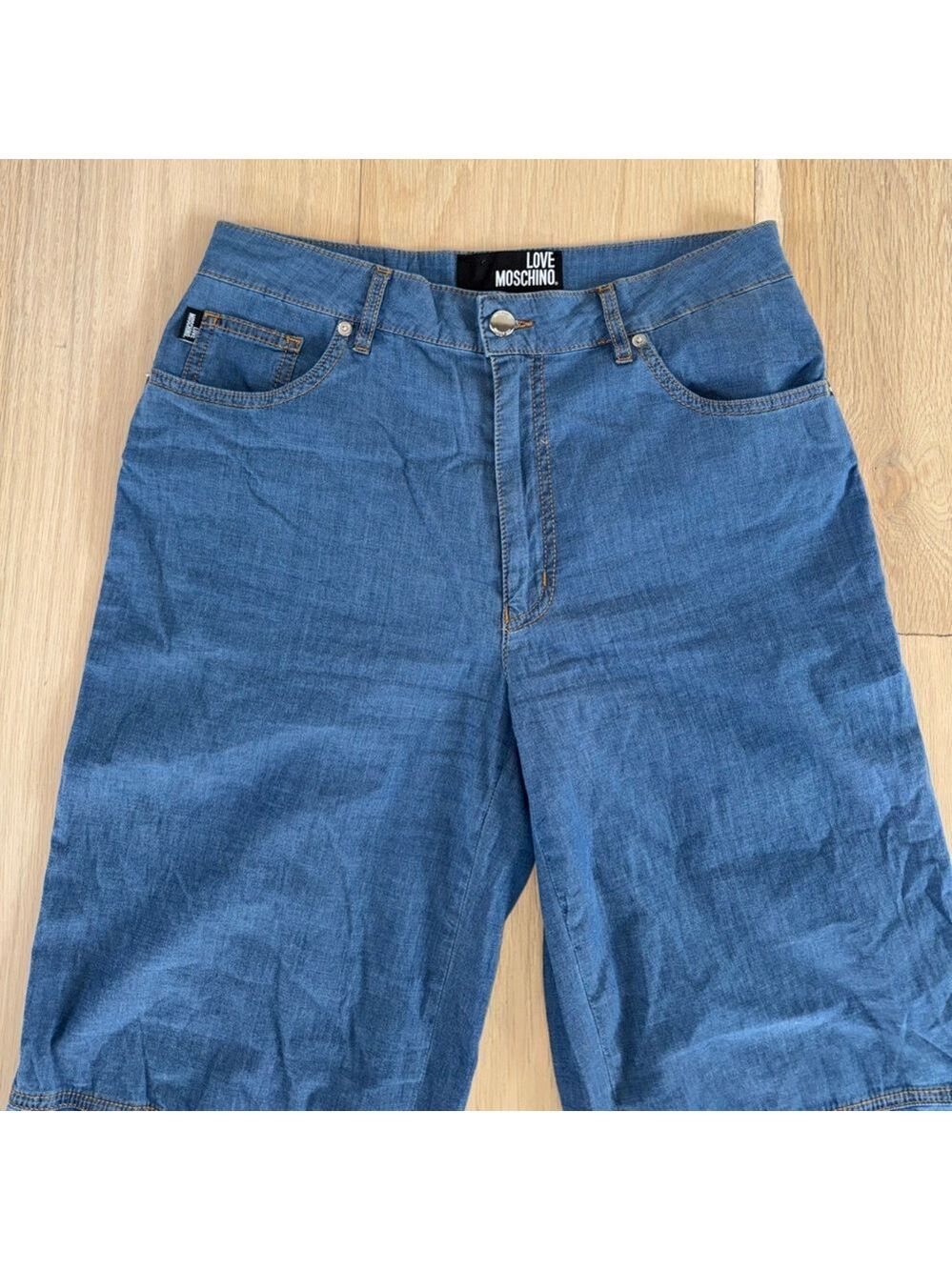 Love Moschino Denim Jean Jogger Pants Size 28 - Picture 2 of 6